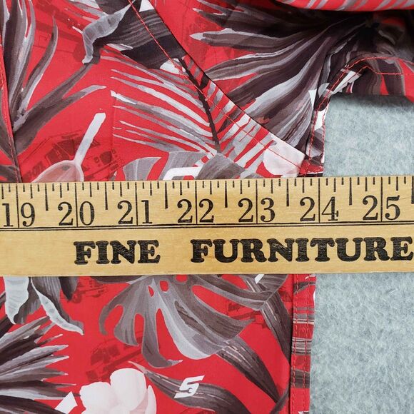 Dixxon Flannel Snap On Tools Limited Edition Hawaiian Shirt Mens Large Red - Picture 5 of 6